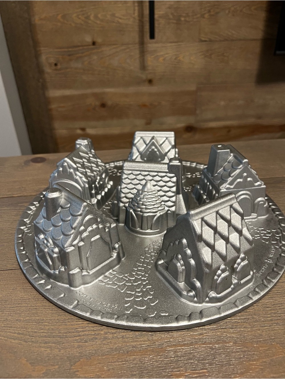 Nordic Ware cozy village cake/cupcake pan.